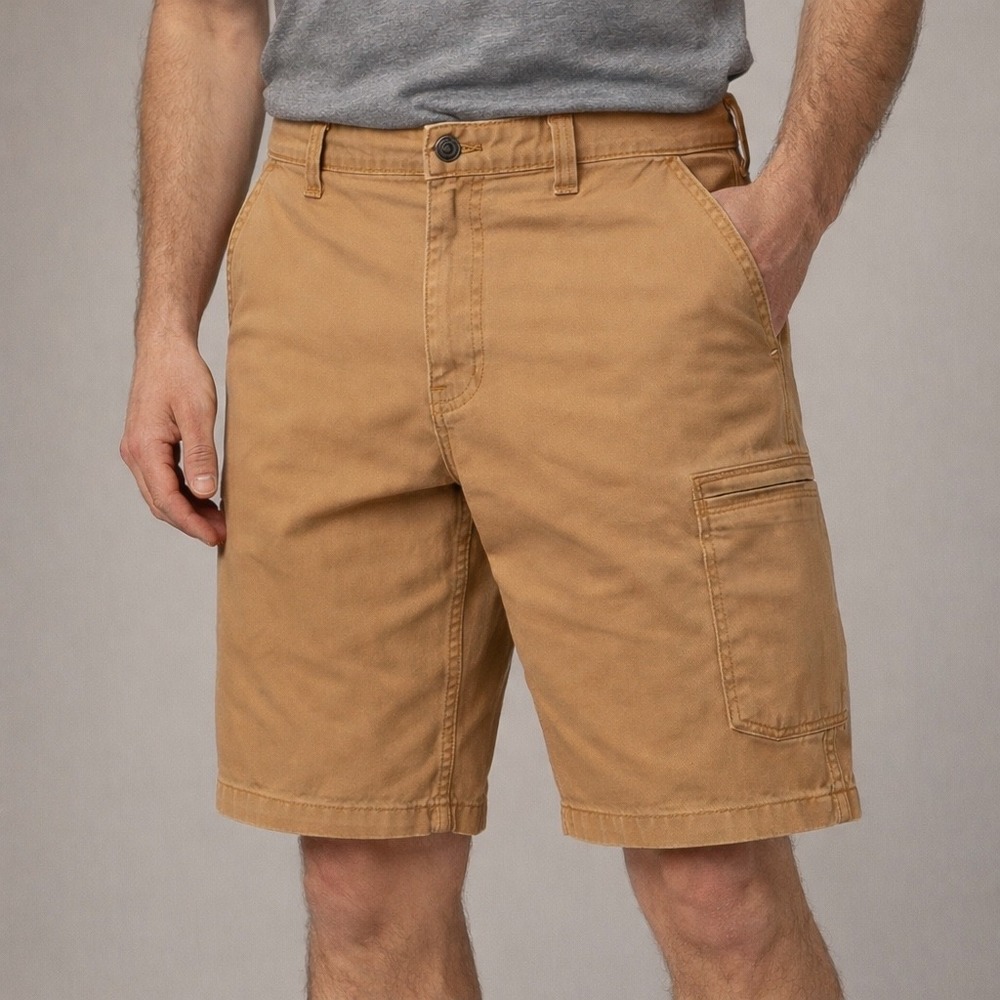 Carhartt Mens Relaxed Fit Canvas Cargo Shorts Tan Brown Size 42 102514-918